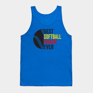 Best SoftBall Coach Ever Tank Top